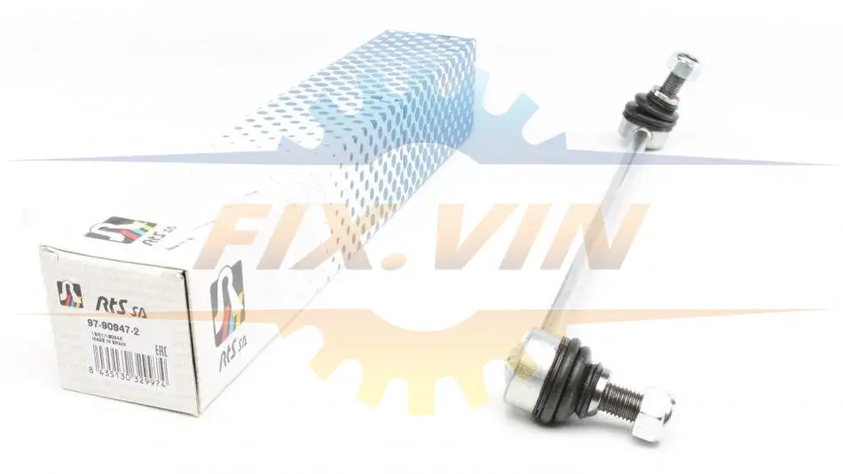 Тяга стабілізатора (переднього) (L) VW Golf IV 97-06/Bora 98-13 (L=340mm) RTS 97-90947-2 (фото 1)