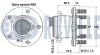 MITSUBISHI комплект задн. маточини колеса c ABS Outlander,Lancer 08- RUVILLE 221686 (фото 2)