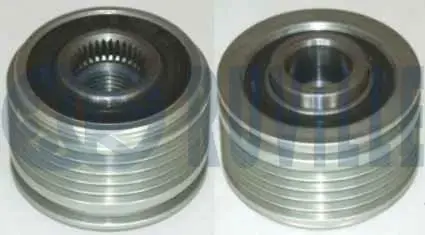 Шків генератора 52*37.5 (4 ребра, 5 канавок) MERCEDES-BENZ A 150,170, 200, B 150,170, 200 RUVILLE 541959 (фото 1)