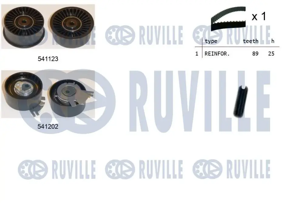 К-кт ГРМ Nissan/Opel/Renault 2.2-2.5Dci RUVILLE 550118 (фото 1)