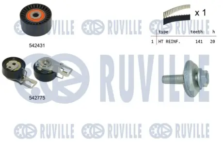 Зубчастий ремінь RUVILLE 550395