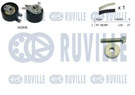 К-кт ГРМ Mercedes/Renault/Dacia 1.5 dCi 12 - RUVILLE 550501