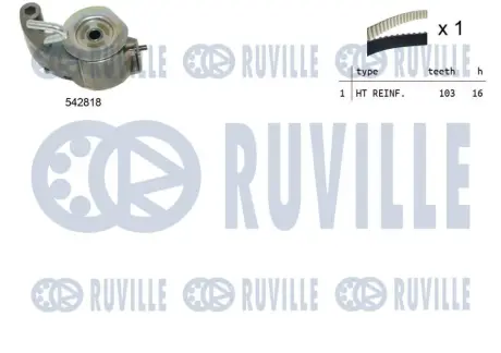 К-кт ГРМ Ford Transit/Custom 2.0TDCi 14- RUVILLE 550515