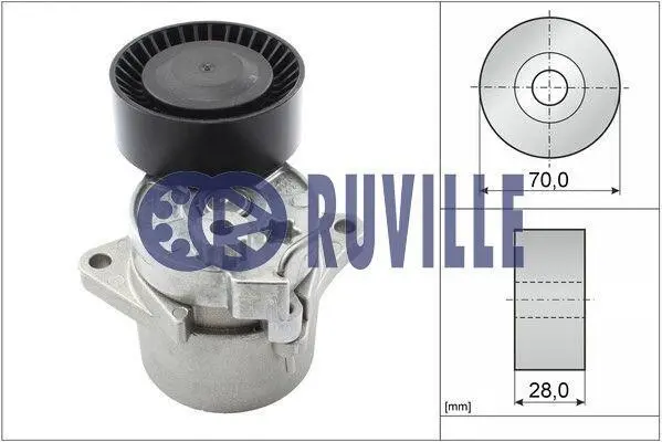 Натяжная планка, поликлиновой ремень RUVILLE 55123 (фото 1)