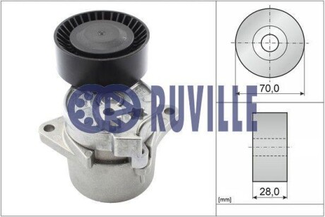 Натяжная планка, поликлиновой ремень RUVILLE 55123