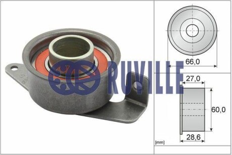 Ролик натяжитель ремня помпы Ford 1.8D/TD 88- RUVILLE 55214