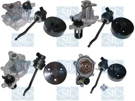 Насос охолоджуючої рідини BMW 1 (F20), 1 (F21), 2 (F22, F87), 2 (F23), 3 (F30, F80), 3 (F31), 3 (G20, G80, G28), 3 GRAN TURISMO (F34), 4 (F32, F82), 4 (F33, F83) 1.5D-6.6 07.15- SALERI SIL PA1631 (фото 1)