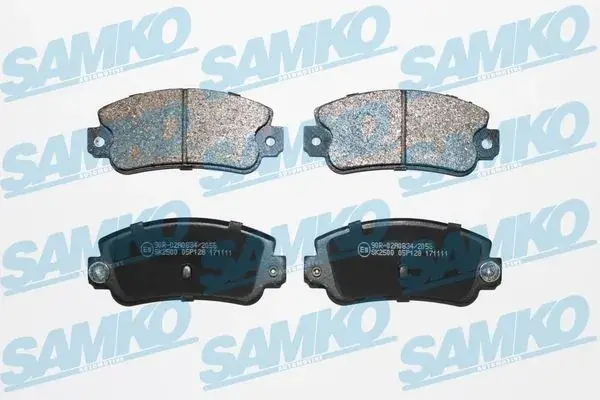 Колодки гальмівні SAMKO 5SP128 (фото 1)
