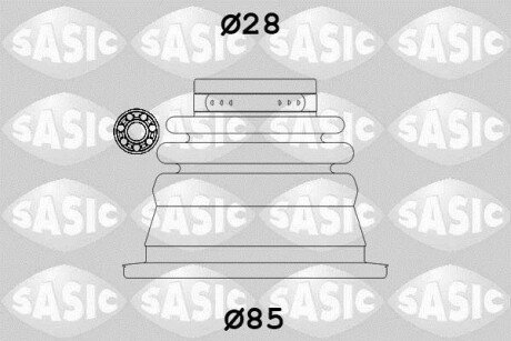 Комплект пылника, приводной вал SASIC 4003451