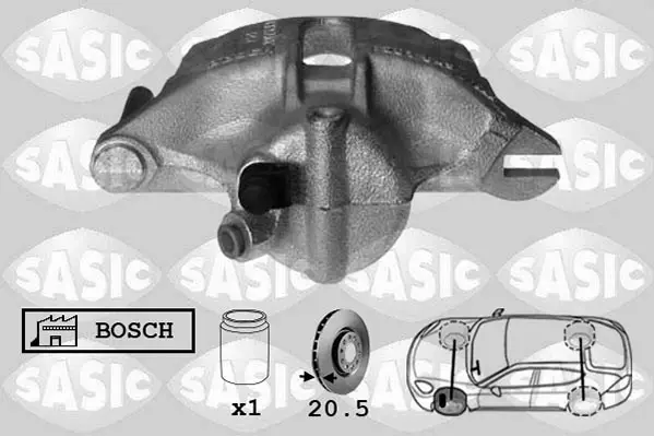 Суппорт передній L 20mm (тип Bosch) Kangoo/Berlingo/Partner SASIC 6504002 (фото 1)