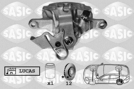 Супорт гальмівний задній лівий SASIC 6504032