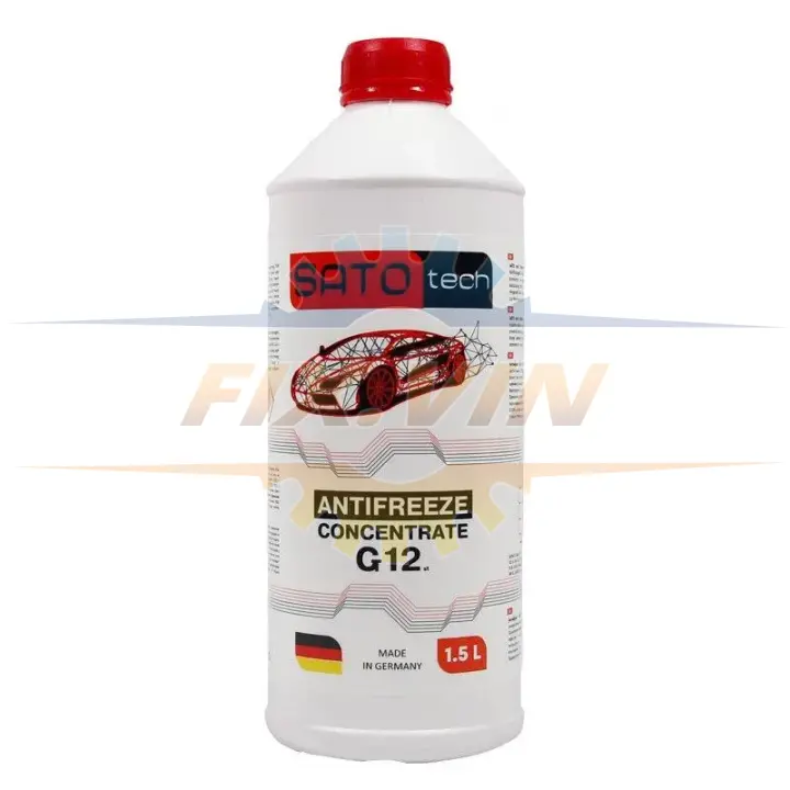 SATO Антифриз красный (-80С) 1,5л. G12 SATO TECH G1201R (фото 1)