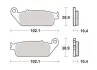 Гальмівні колодки SBS 181MS (фото 2)