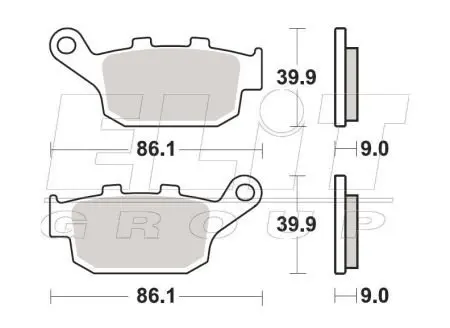 Гальмівні колодки SBS 881LS