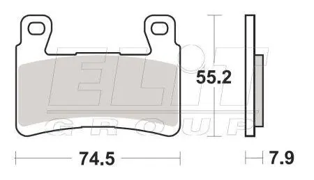 Гальмівні колодки SBS 894HS (фото 1)