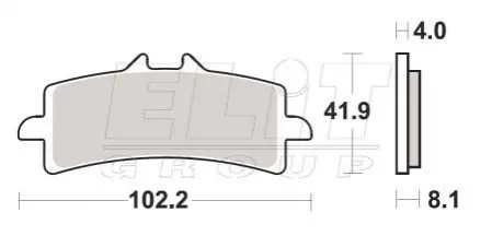 Гальмівні колодки SBS 901RS (фото 1)