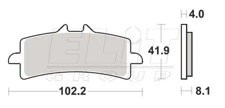 Гальмівні колодки SBS 901RS