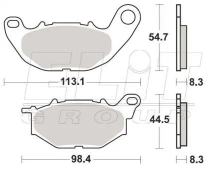 Гальмівні колодки SBS 931HS (фото 1)