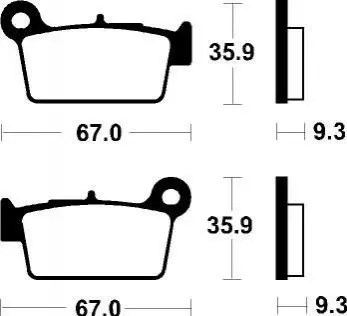 Гальмівні колодки SBS MO 290 (фото 1)