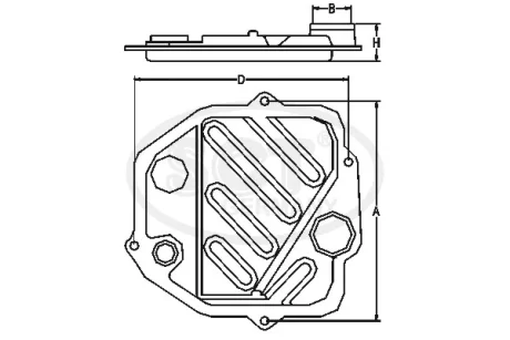 Фільтр АКПП з прокладкою AQ160, AQ250 VW Passat (13-), Jetta, Golf/Skoda Octavia (13-17) (SG 1724) SCT SG1724