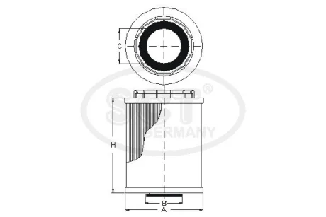 Фільтр оливний SCT SH4033P