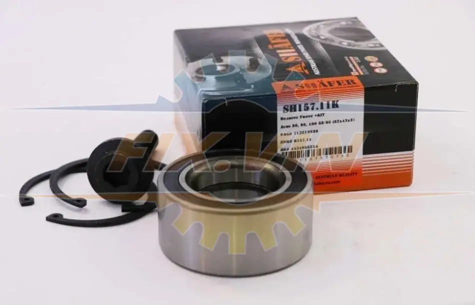 Підшипник передній Audi 80, 90, 100, 88-96, (37x43/45x82), монт. ккт.+ SHAFER SH157.11K (фото 1)