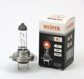 Лампа галогенова H7 12V 55W PX26D (картонна упаковка 1шт) SHAFER SL1007