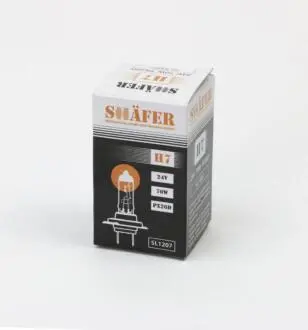 Лампа галогенова H7 24V 70W PX26D (картонна упаковка 1шт) SHAFER SL1207