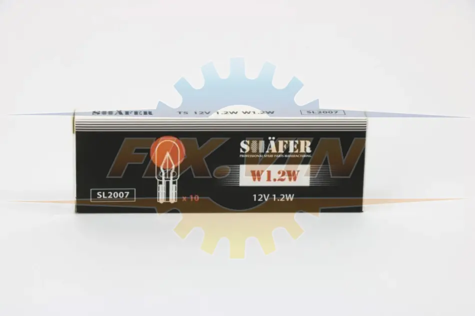 Лампа розжарювання 12V 1.2W W1.2W (картонна упаковка по 10шт) SHAFER SL2007 (фото 1)