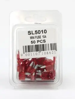 Запобіжник Mini 10A (пластикова упаковка по 50шт) SHAFER SL5010