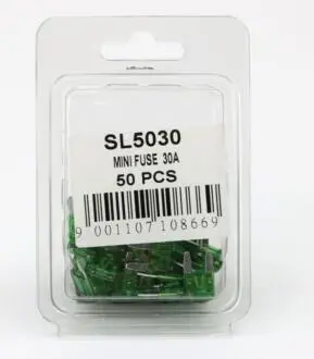 Запобіжник Mini 30A (пластикове упакування по 50шт) SHAFER SL5030