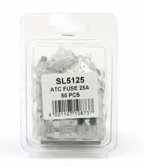 Запобіжник euro 25A (пластикове упакування по 50шт) SHAFER SL5125