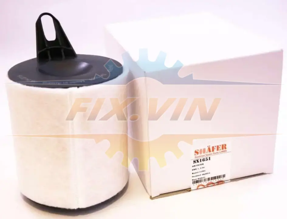 Фільтр повітряний BMW 1 (E81), 3 (E90), 1.6-2.5, 03-15 (з передфільтром) SHAFER SX1651 (фото 1)