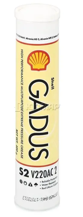 Смазка пластичная Gadus S2 V220AC2 красная (400г) SHELL 550028167 (фото 1)