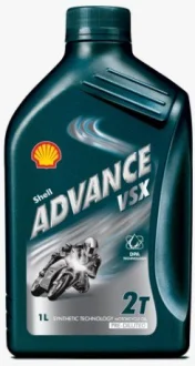 1л Advance VSX2 Масло полусинт. для 2-такт. двиг. JASO FC, ISO-L-EGC, API SHELL 550028470