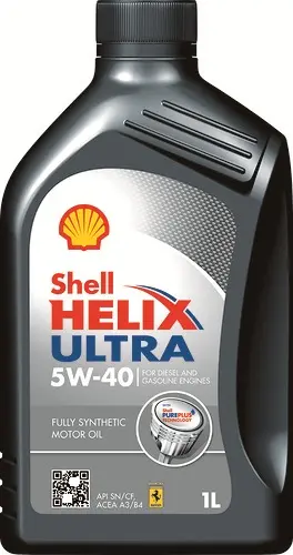 Мастило двигуна Shell Helix Ultra 5W40 1L (API SN/CF ACAE A3/B3/B4 BMW LL-01 MB229.5/226.5 VW 502 00/505 00 PORSCHE A40 RN 0700/0710 PSA B712296 FIAT 9.55535-GH-2) SHELL 550040638 (фото 1)