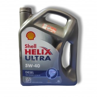 Масло моторное Helix Ultra Diesel 5W-40 4л SHELL 550046645