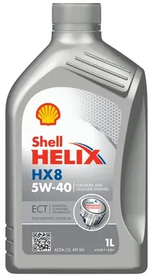 Олива моторна Helix HX8 ECT 5W-40 (Каністра 1л) Shell Helix HX8 ECT 5W-40 - повністю синтетична моторна олива преміум-класу, розроблена для забезпечення максимальної продуктивності та захисту двигуна в будь-яких умовах. Моторна олива Shell Hel SHELL 550047772 (фото 1)