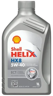 Олива моторна Helix HX8 ECT 5W-40 (Каністра 1л) Shell Helix HX8 ECT 5W-40 - повністю синтетична моторна олива преміум-класу, розроблена для забезпечення максимальної продуктивності та захисту двигуна в будь-яких умовах. Моторна олива Shell Hel SHELL 550047772