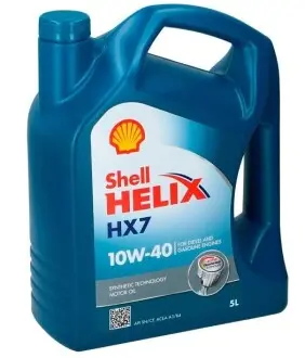 Масло моторное Helix HX7 SAE 10W-40 5л SHELL 550053738