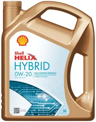 Олива моторна Helix Ultra Hybrid 0W-20 5л SHELL 550056725 (фото 1)