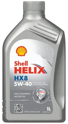 Олива моторна Helix HX8 SAE 5W-40 (Каністра 1л) Повністю синтетична моторна олива - безкомпромісна потужність, очищення та захист. Допомагає продовжити термін служби двигуна, захищаючи його від зносу навіть у найскладніших умовах експлуатац SHELL 550070335 (фото 1)