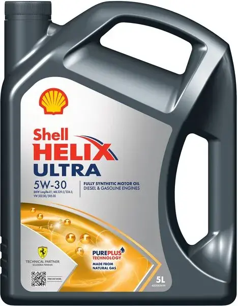 Олива моторна Helix Ultra SAE 5W-30 (Каністра 5л) Повністю синтетична моторна олива - найдосконаліший продукт Shell для високотехнологічних двигунів. API SL; ACEA АЗ/ВЗ, A3/B4; BMW LL-01; MB 229.5, 226.5; VW 502.00/505.00; Renault RN 0700, 0710 SHELL 550074366 (фото 1)