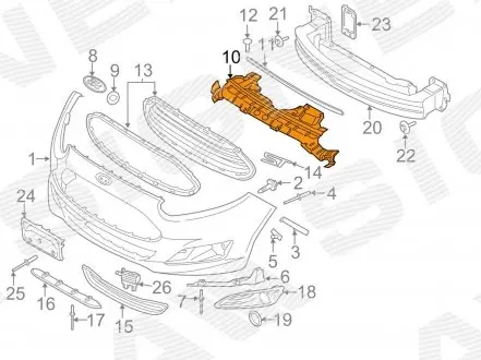 Кронштейн решітки Signeda PFD30007CA