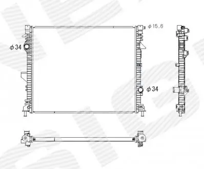Радіатор Signeda RA13554Q