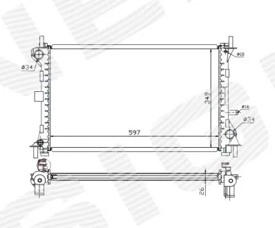 Радіатор Signeda RA62073Q