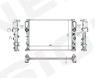 Радіатор Signeda RA62792Q