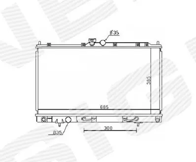 Радіатор Signeda RA62894Q