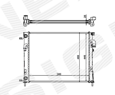 Радіатор Signeda RA63025Q