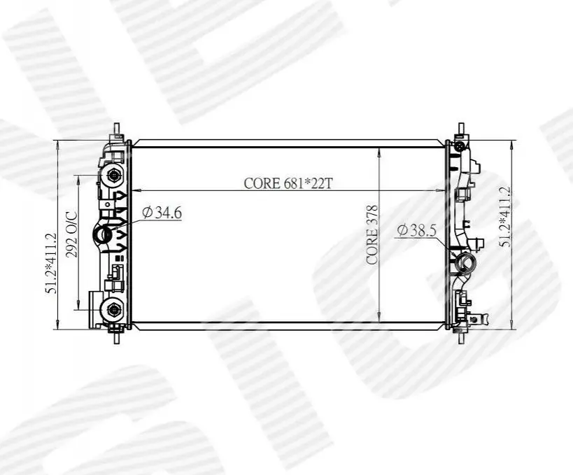 РАДИАТОР Signeda RA630723Q (фото 1)